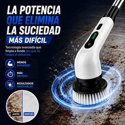 CEPILLO ELECTRICO 9 EN 1 - LIMPIA FÁCIL Y SIN ESFUERZO