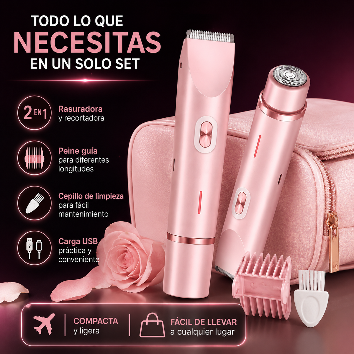 Depiladora 2 en 1 -🔥 Precio Especial Hoy